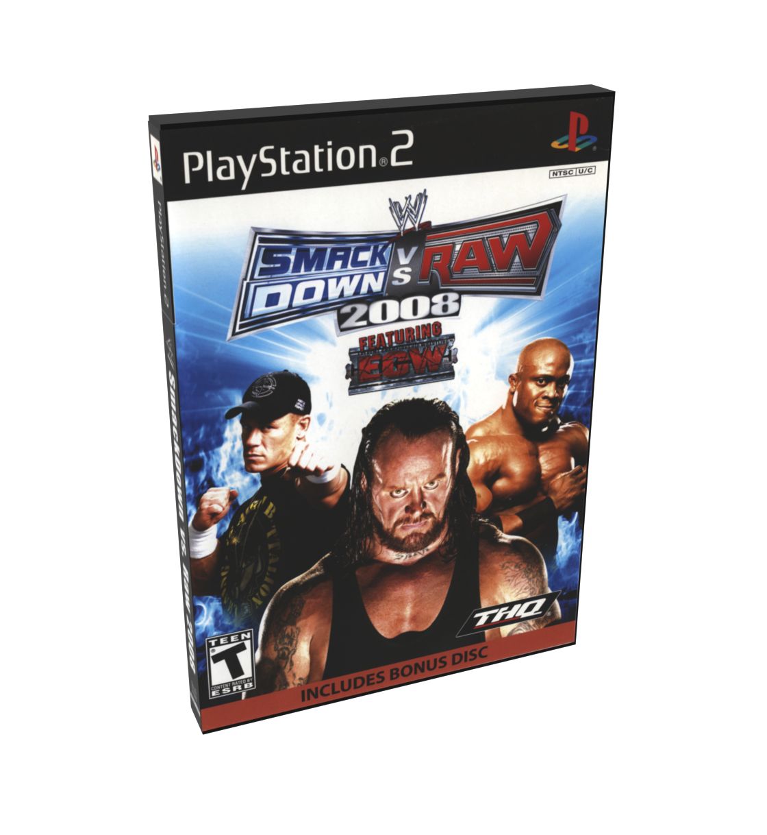 WWE Smackdown! vs. Raw 2008 (Bonus Disc) | NTSC | Playstation 2 | PS2 | En | Reproduction Case and Booklet - NO GAME