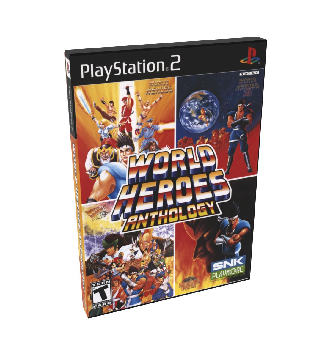 World Heroes Anthology | NTSC | Playstation 2 | PS2 | En | Reproduction Case and Booklet - NO GAME