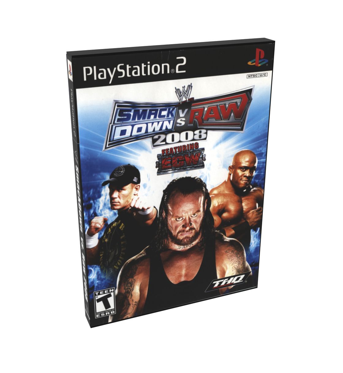 WWE Smackdown! vs. Raw 2008 | NTSC | Playstation 2 | PS2 | En | Reproduction Case and Booklet - NO GAME