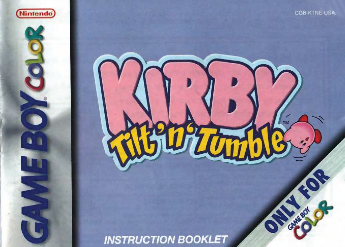 Kirby Tilt 'n Tumble Reproduction Manual