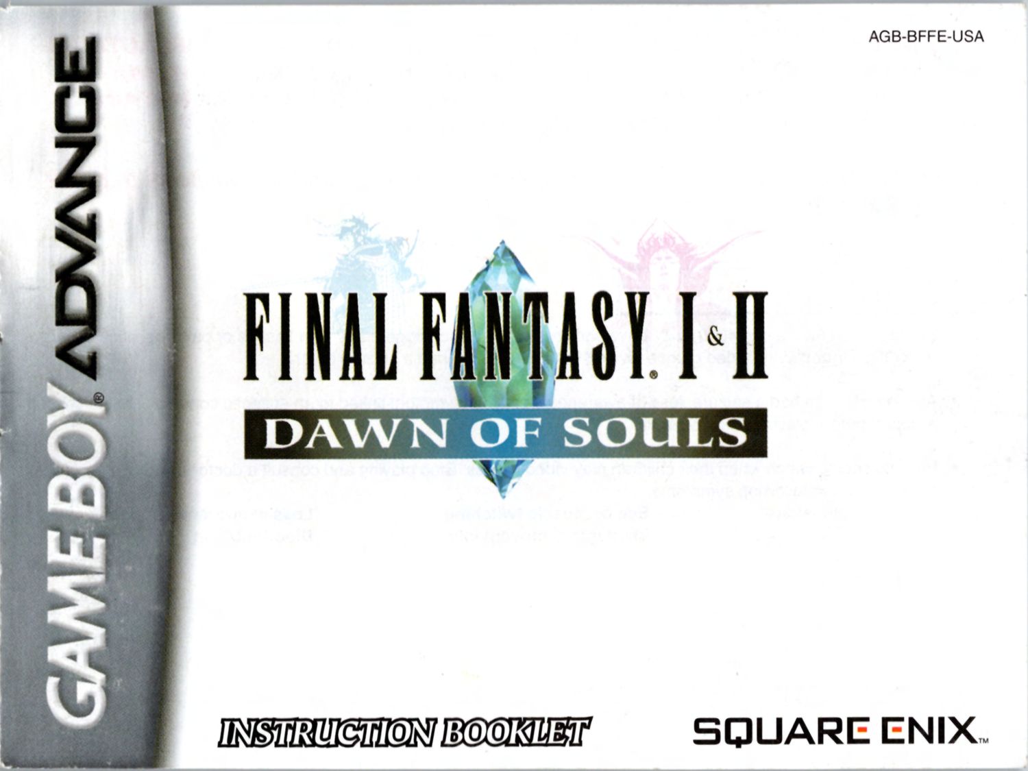 Final Fantasy 1 &amp; 2 Dawn of Souls Reproduction Manual