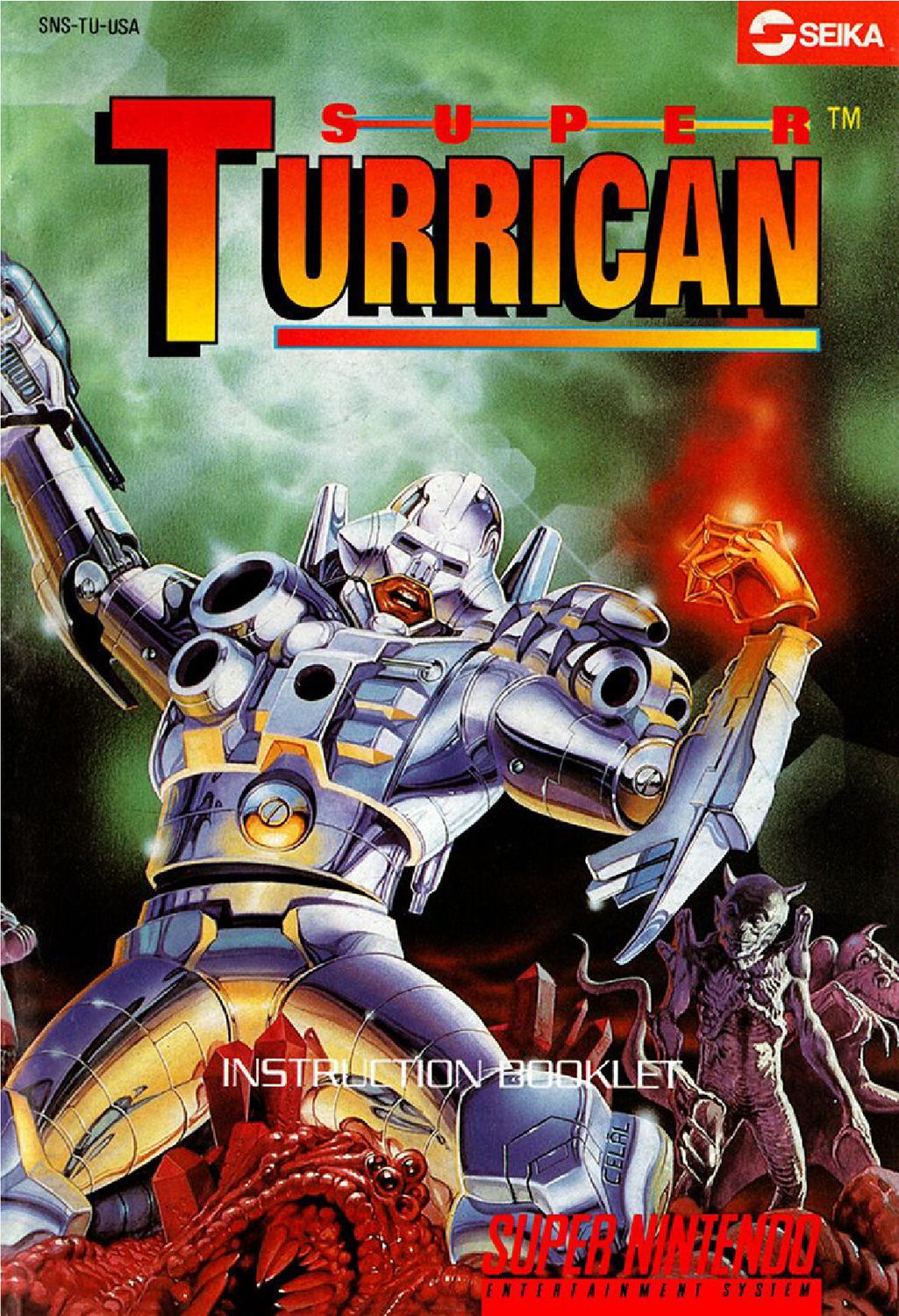 Super Turrican Reproduction Manual