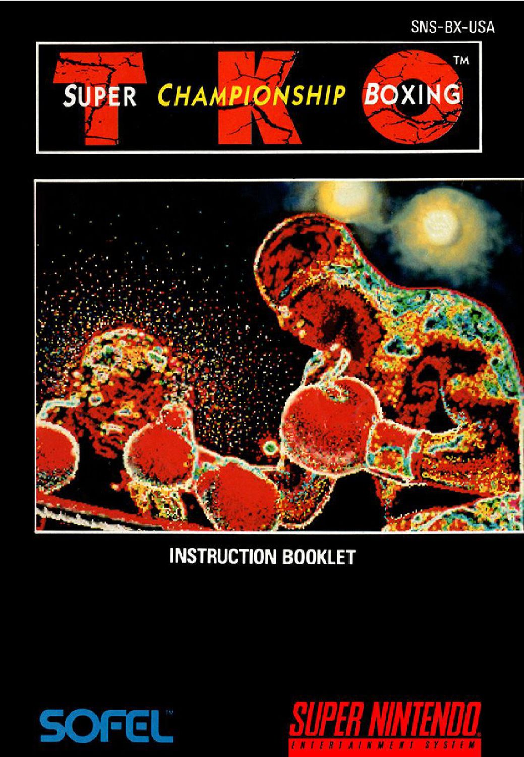 TKO Super Championship Boxing Reproduction Manual