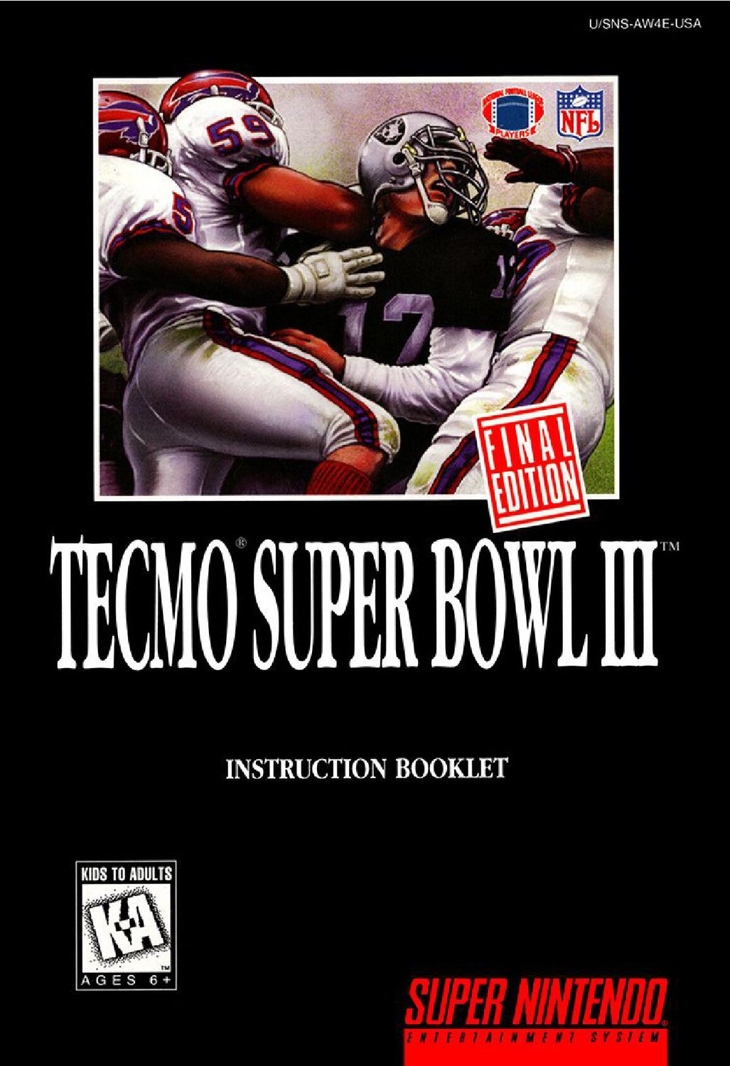 Tecmo Super Bowl III - Final Edition Reproduction Manual