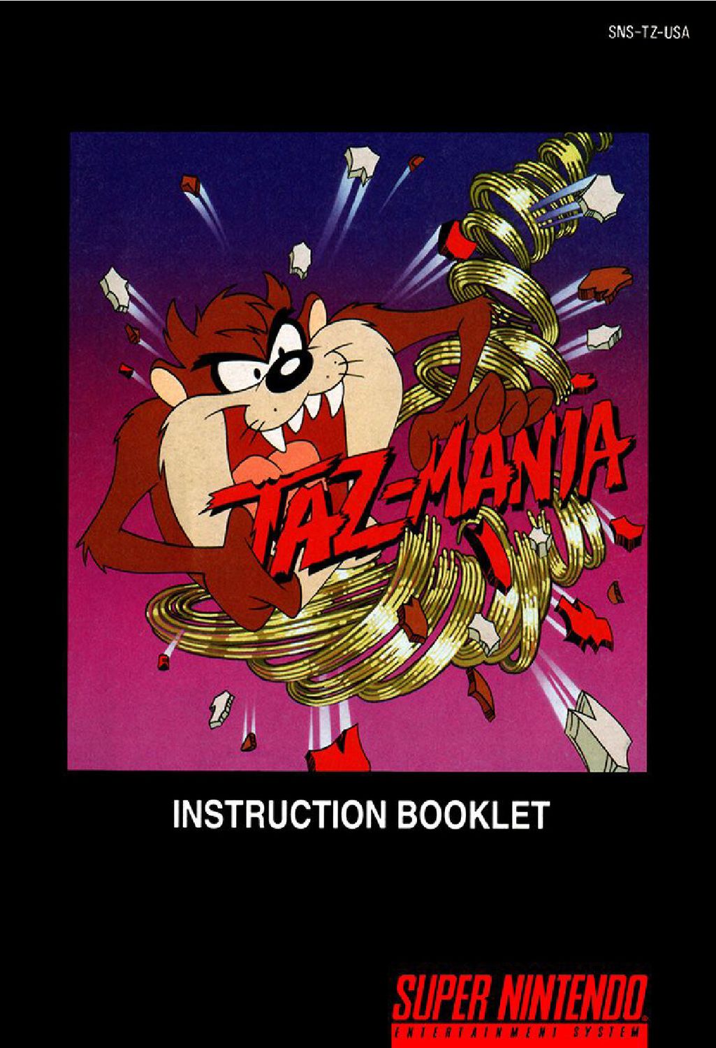 Taz-Mania Reproduction Manual