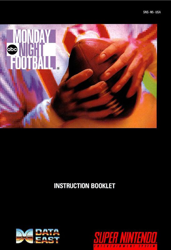 ABC Monday Night Football Reproduction Manual