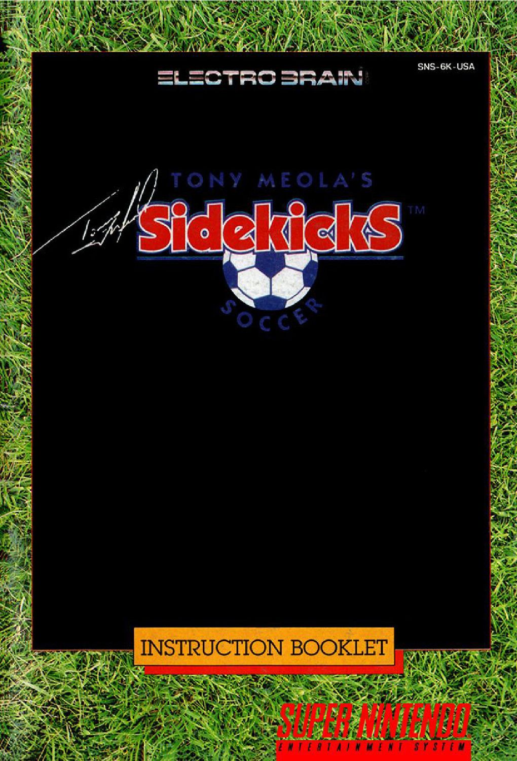 Tony Meola's Sidekicks Soccer Reproduction Manual