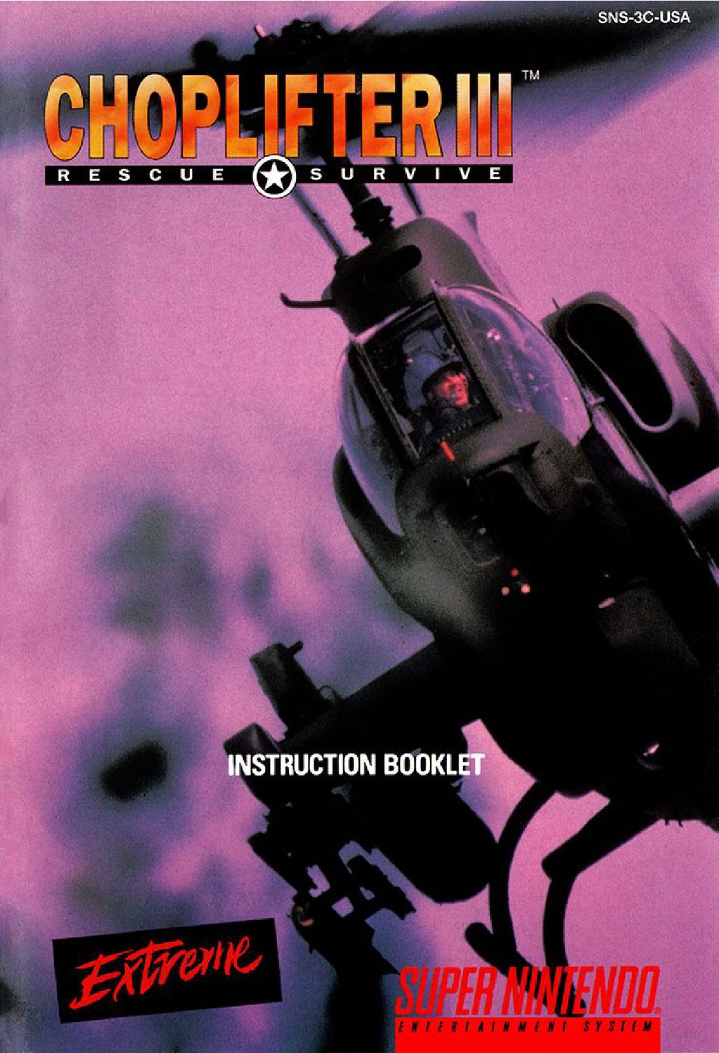 Choplifter III - Rescue-Survive Reproduction Manual