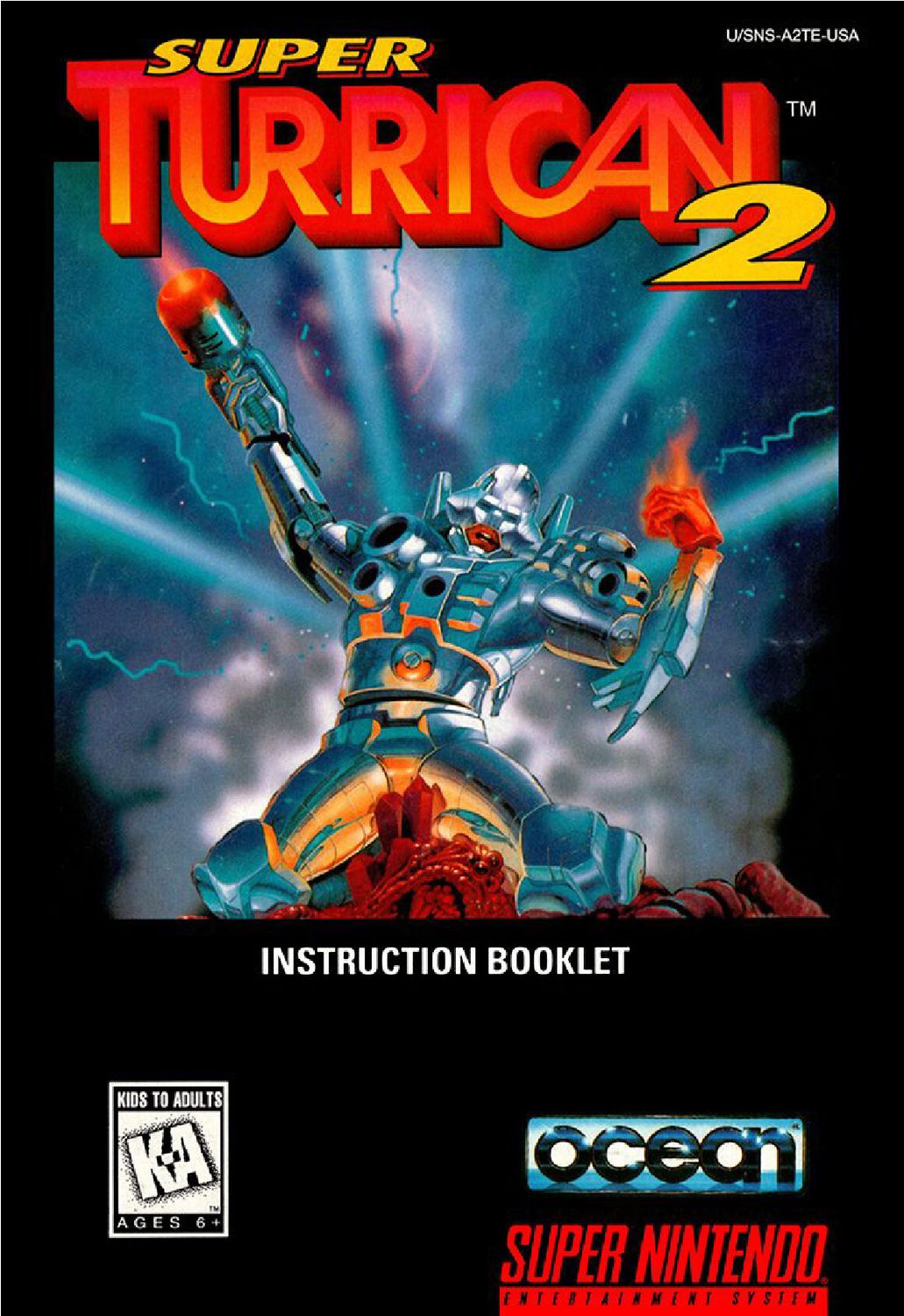 Super Turrican 2 Reproduction Manual