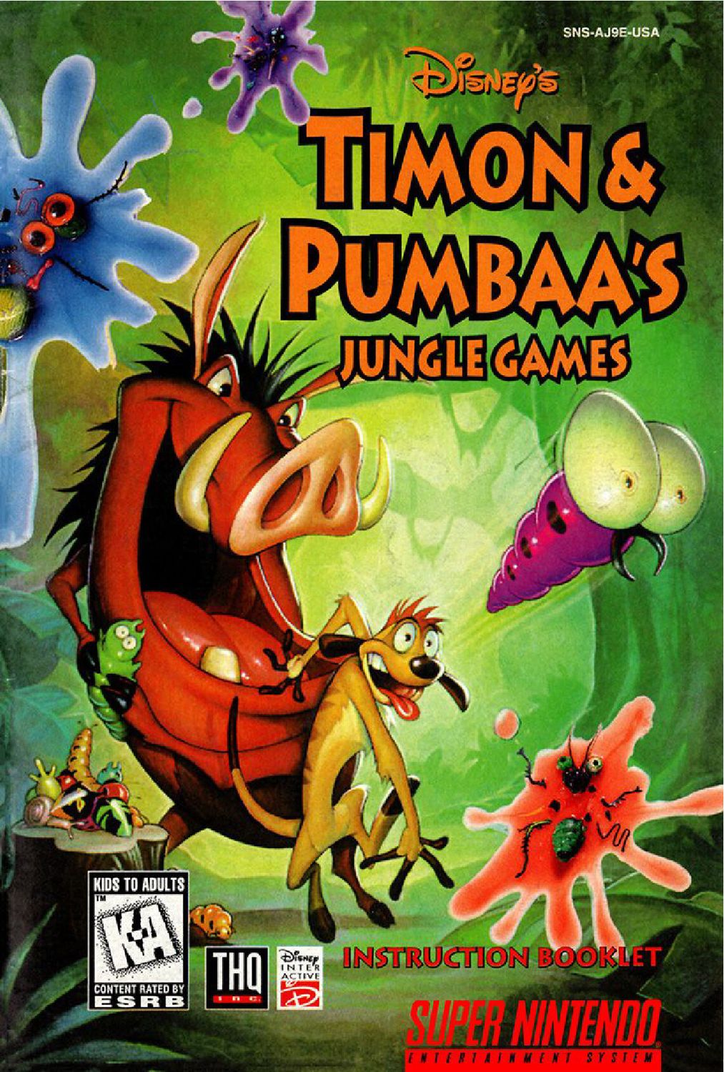 Timon &amp; Pumbaa&#39;s Jungle Games Reproduction Manual