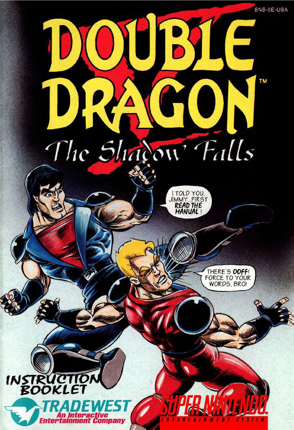 Double Dragon V - The Shadow Falls Reproduction Manual
