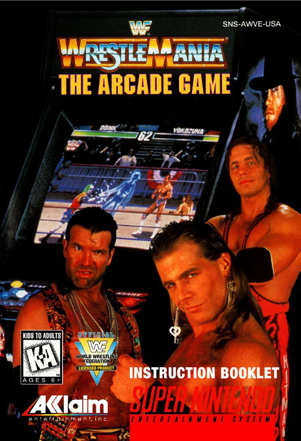 WWF WrestleMania - The Arcade Game Reproduction Manual
