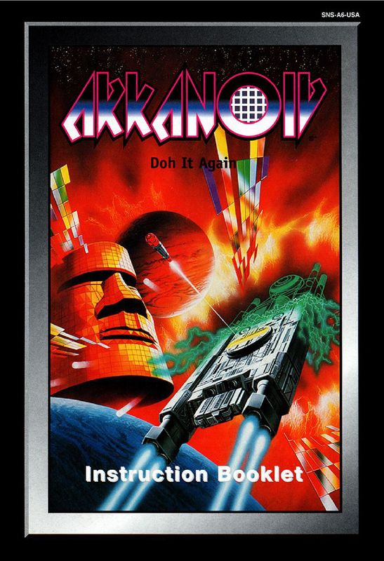 Arkanoid - Doh It Again Reproduction Manual