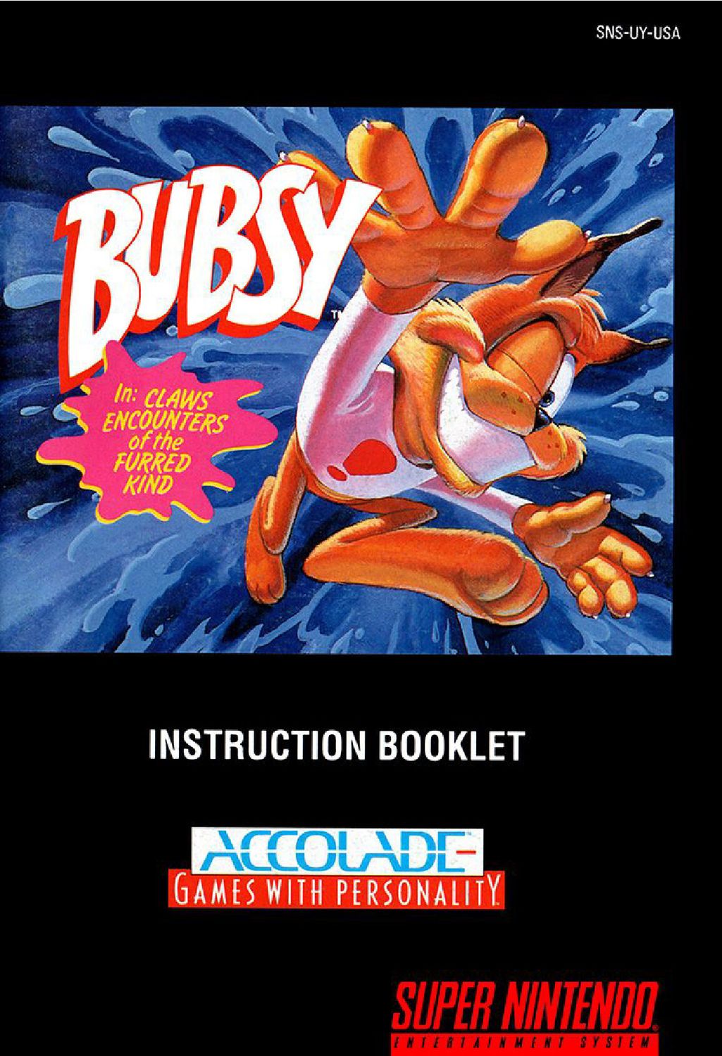Bubsy in - Claws Encounters of the Furred Kind Reproduction Manual