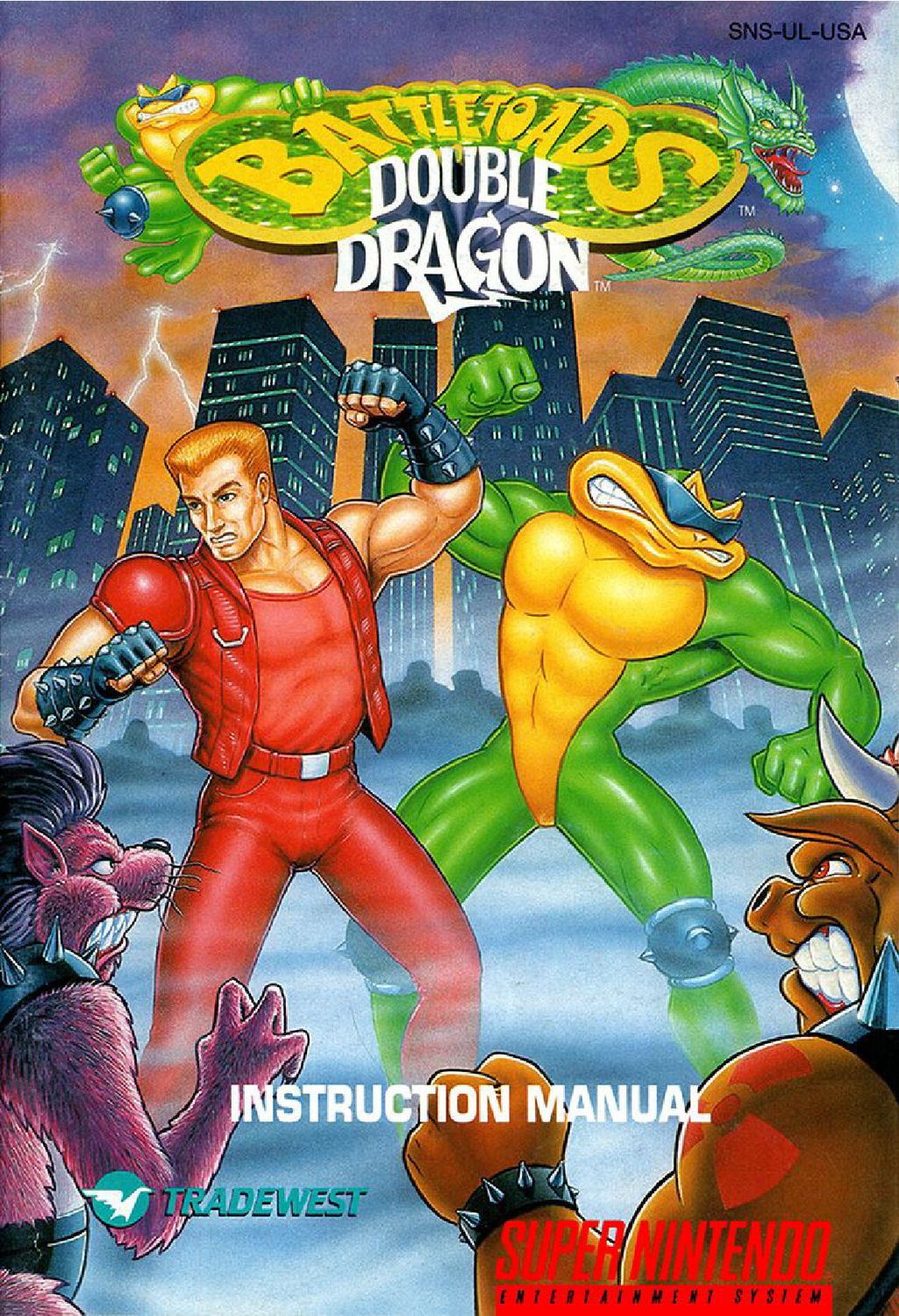Battletoads-Double Dragon Reproduction Manual