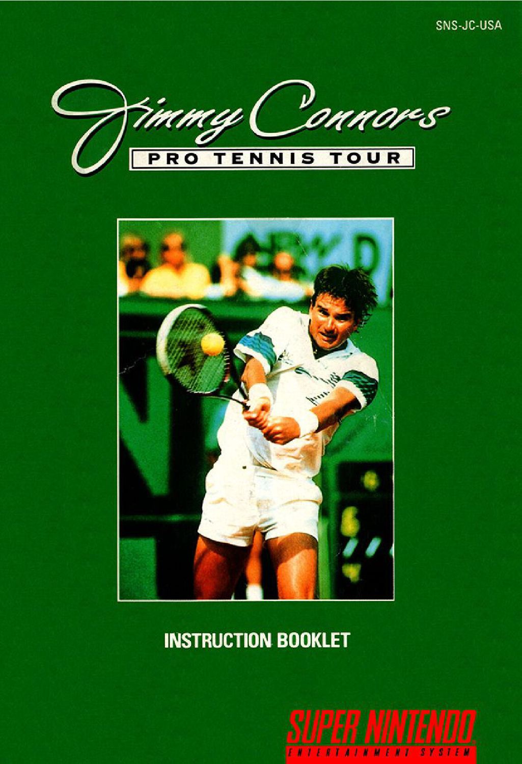 Jimmy Connors Pro Tennis Tour Reproduction Manual