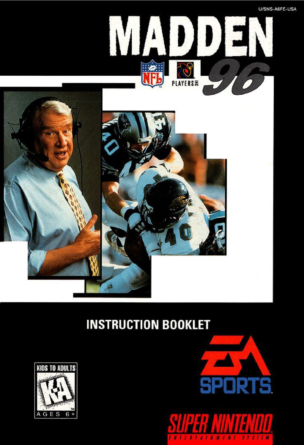 Madden NFL 96 Reproduction Manual