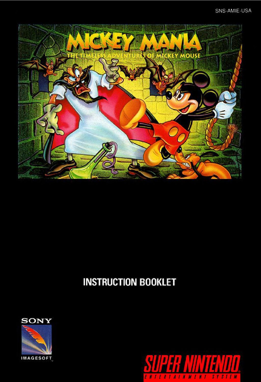 Mickey Mania - The Timeless Adventures of Mickey Mouse Reproduction Manual