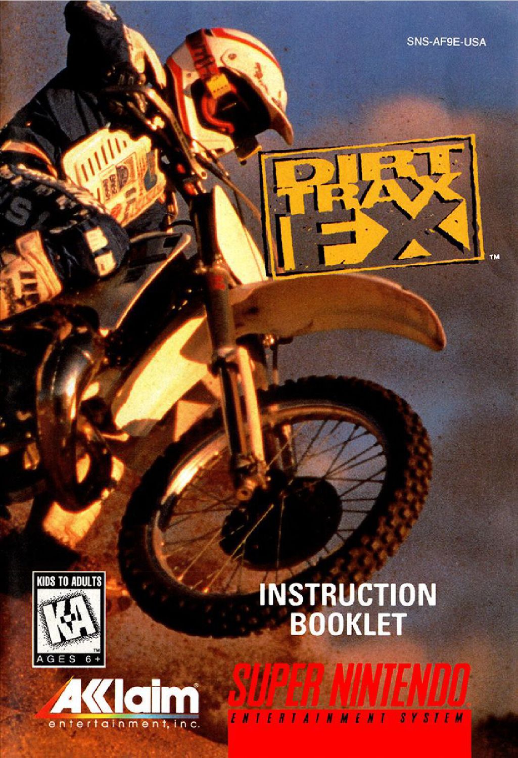Dirt Trax FX Reproduction Manual