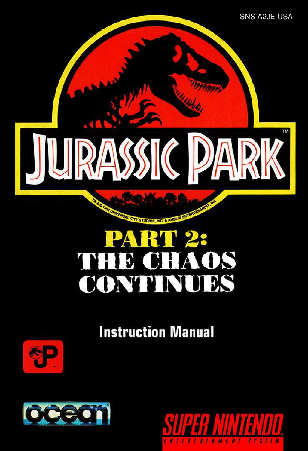 Jurassic Park Part 2 - The Chaos Continues Reproduction Manual