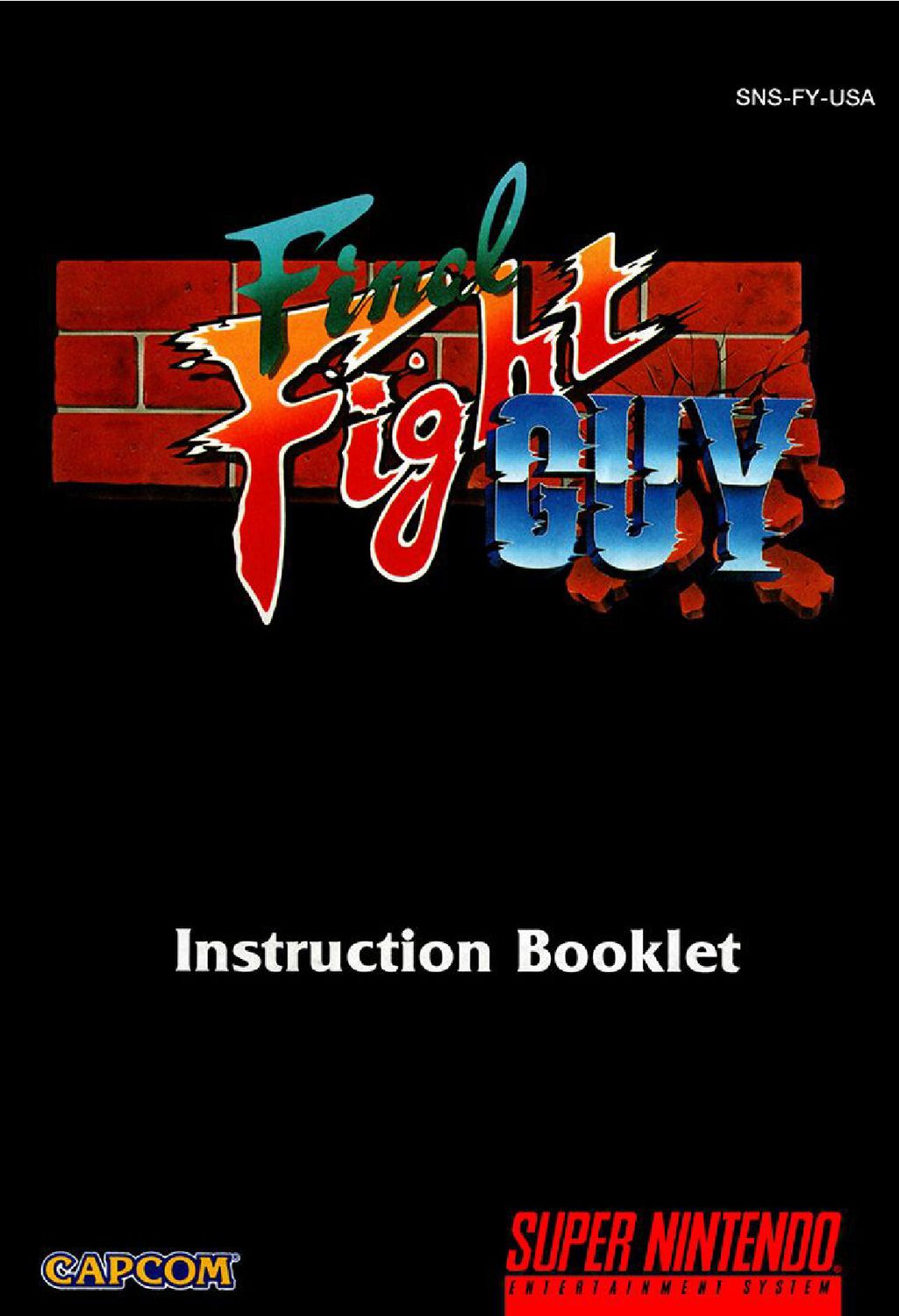 Final Fight Guy Reproduction Manual