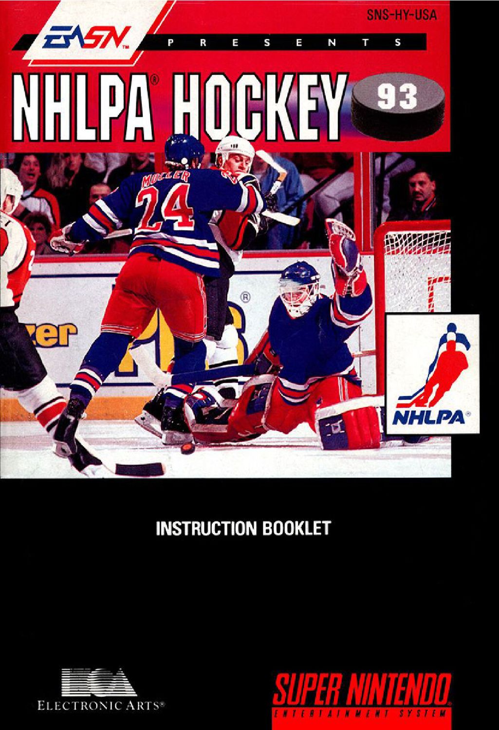 NHLPA Hockey 93 Reproduction Manual