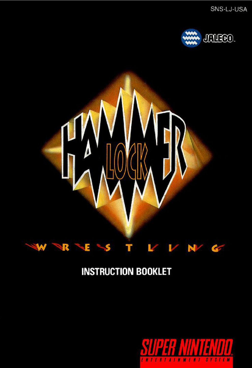 Hammer Lock Wrestling Reproduction Manual