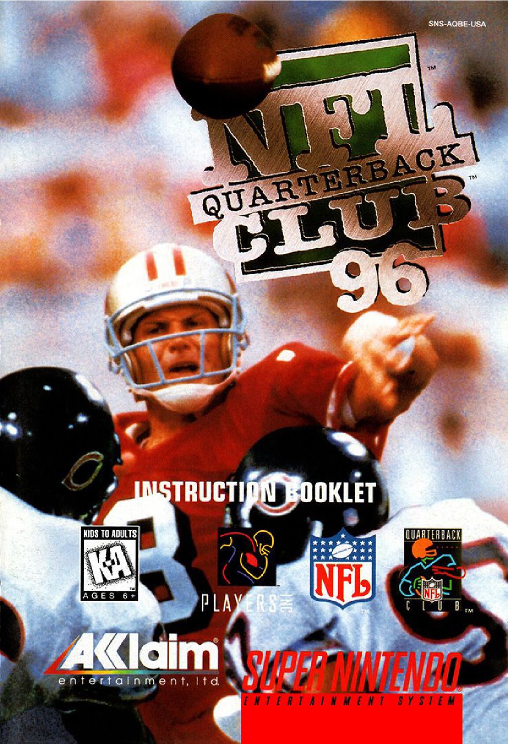NFL Quarterback Club 96 Reproduction Manual