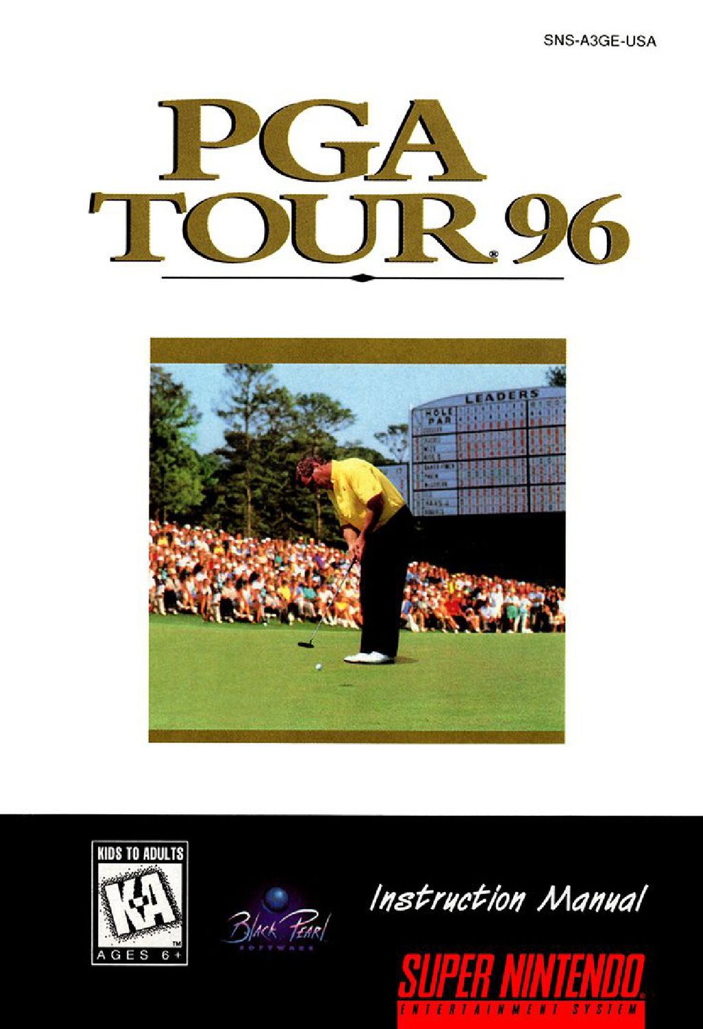 PGA Tour 96 Reproduction Manual