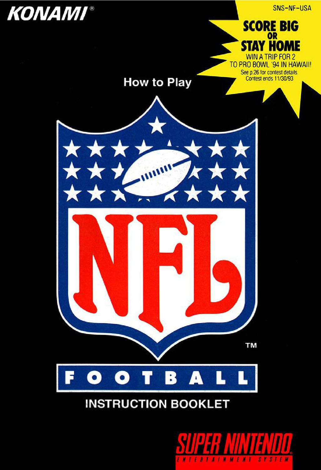 NFL Football Reproduction Manual
