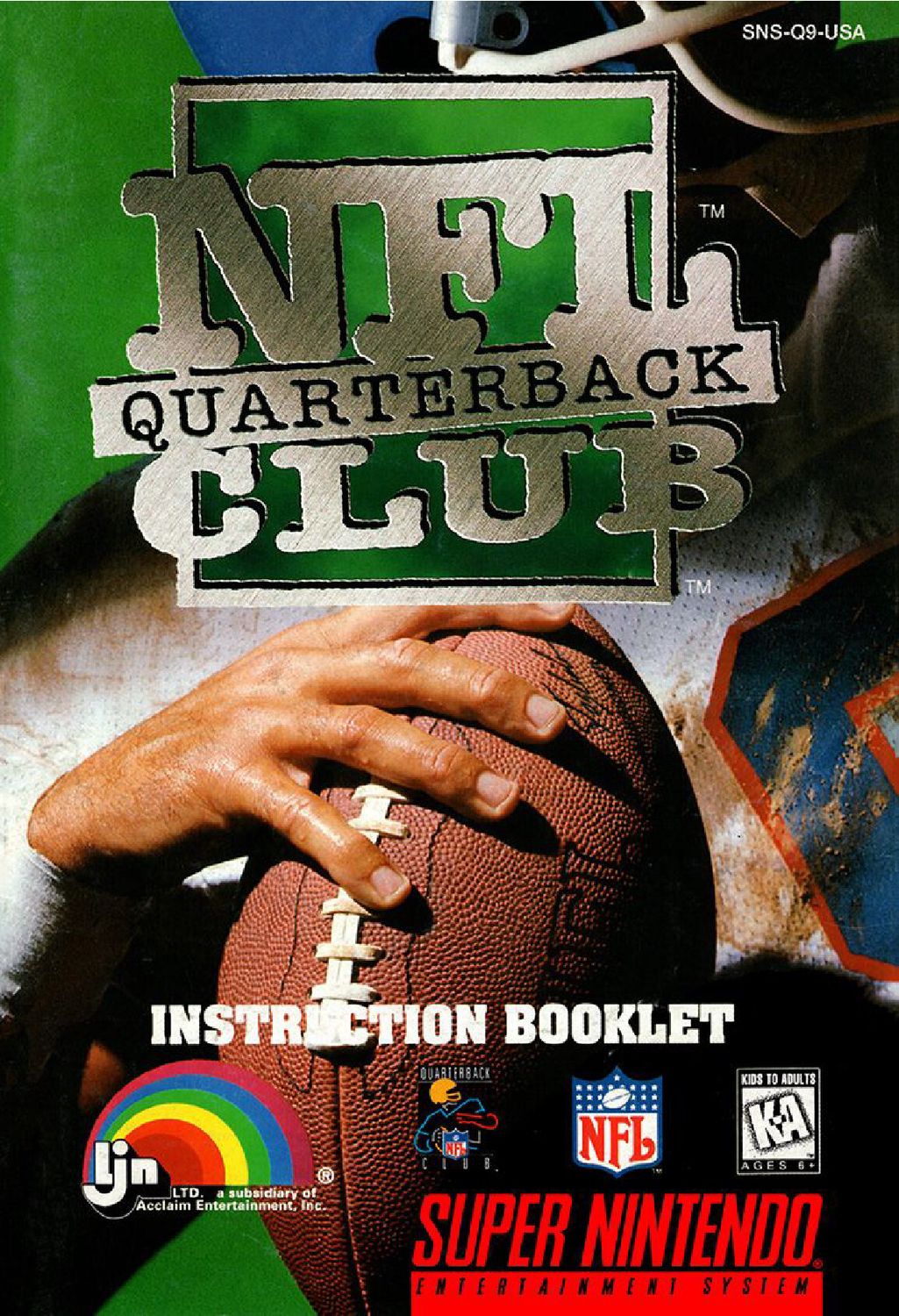 NFL Quarterback Club Reproduction Manual