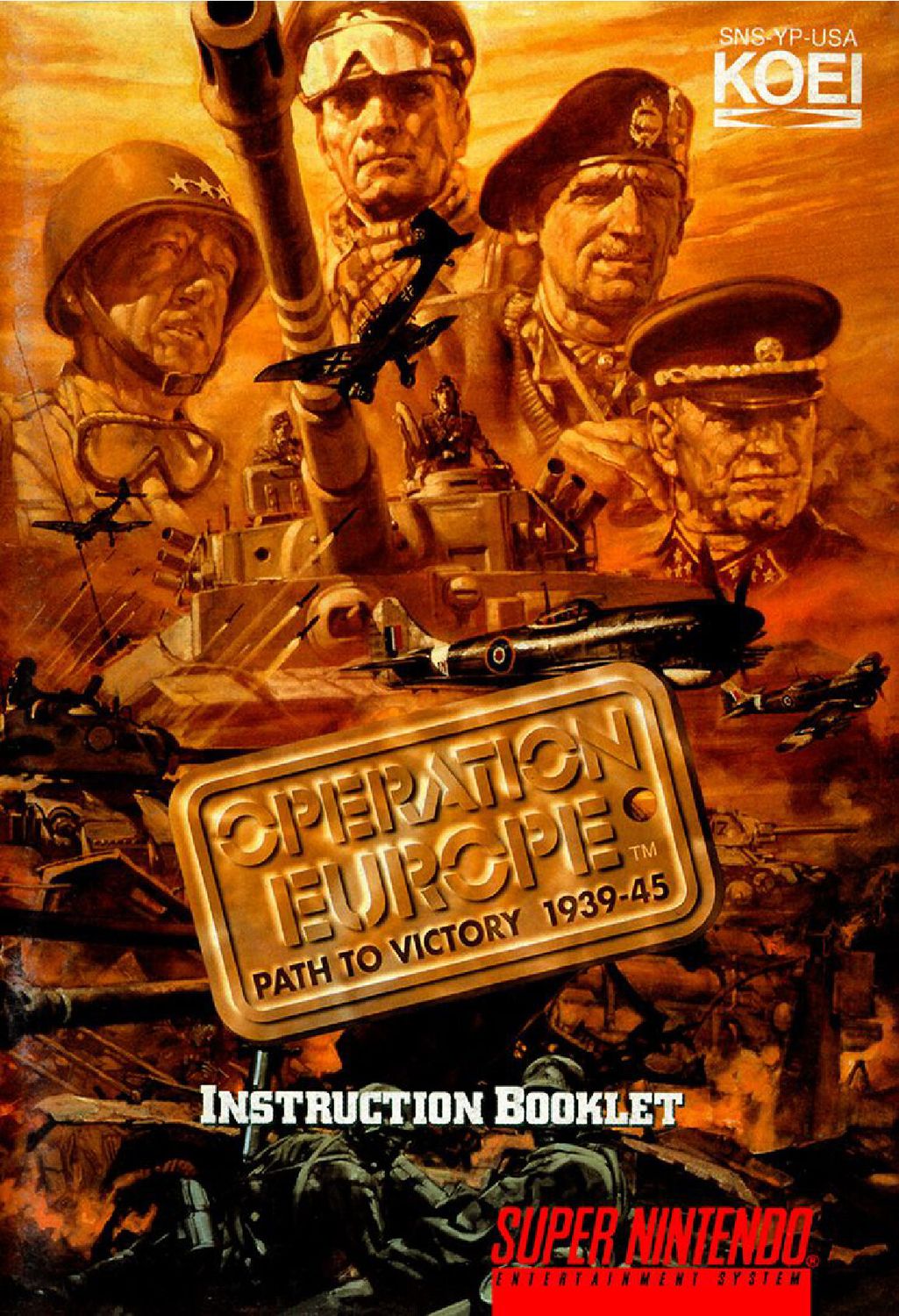 Operation Europe - Path to Victory 1939-45 Reproduction Manual