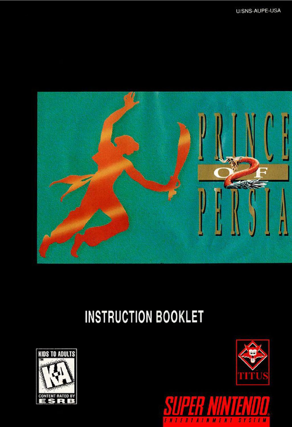 Prince of Persia 2 Reproduction Manual