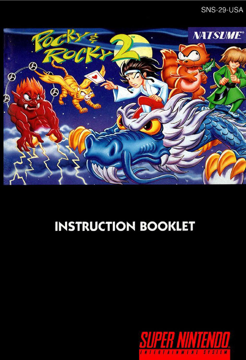 Pocky &amp; Rocky 2 Reproduction Manual