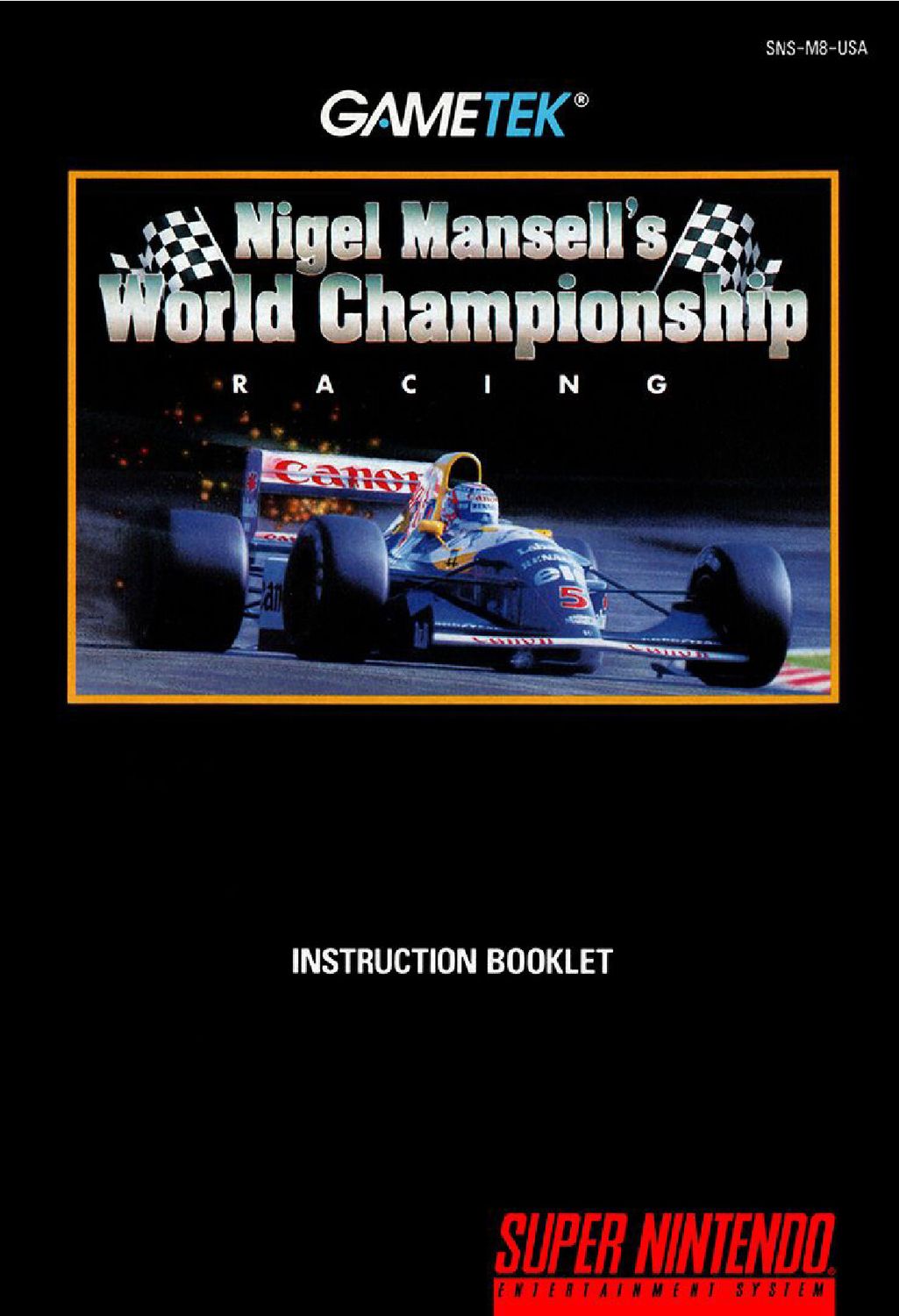 Nigel Mansell&#39;s World Championship Racing Reproduction Manual