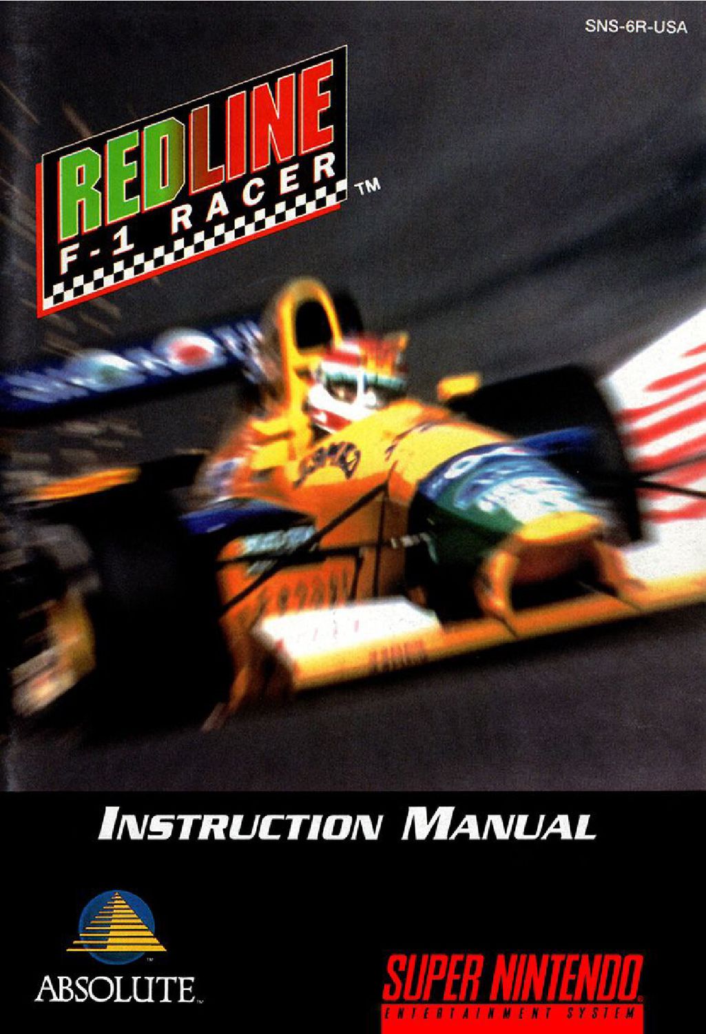 Redline F-1 Racer Reproduction Manual