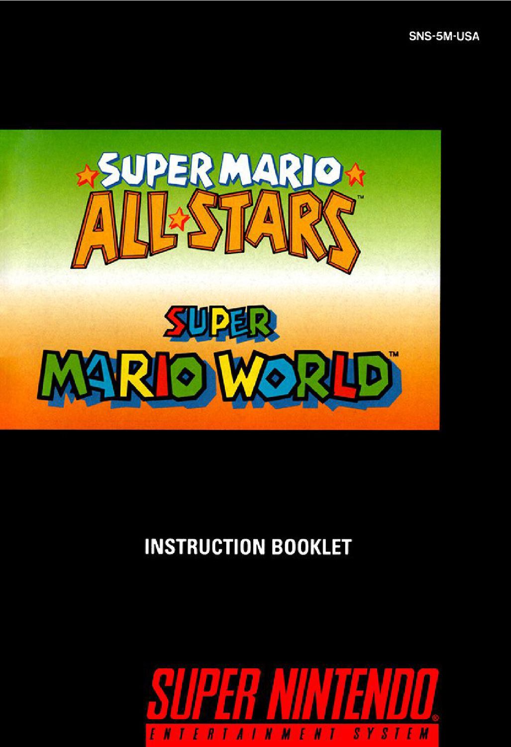 Super Mario All-Stars _ Super Mario World Reproduction Manual