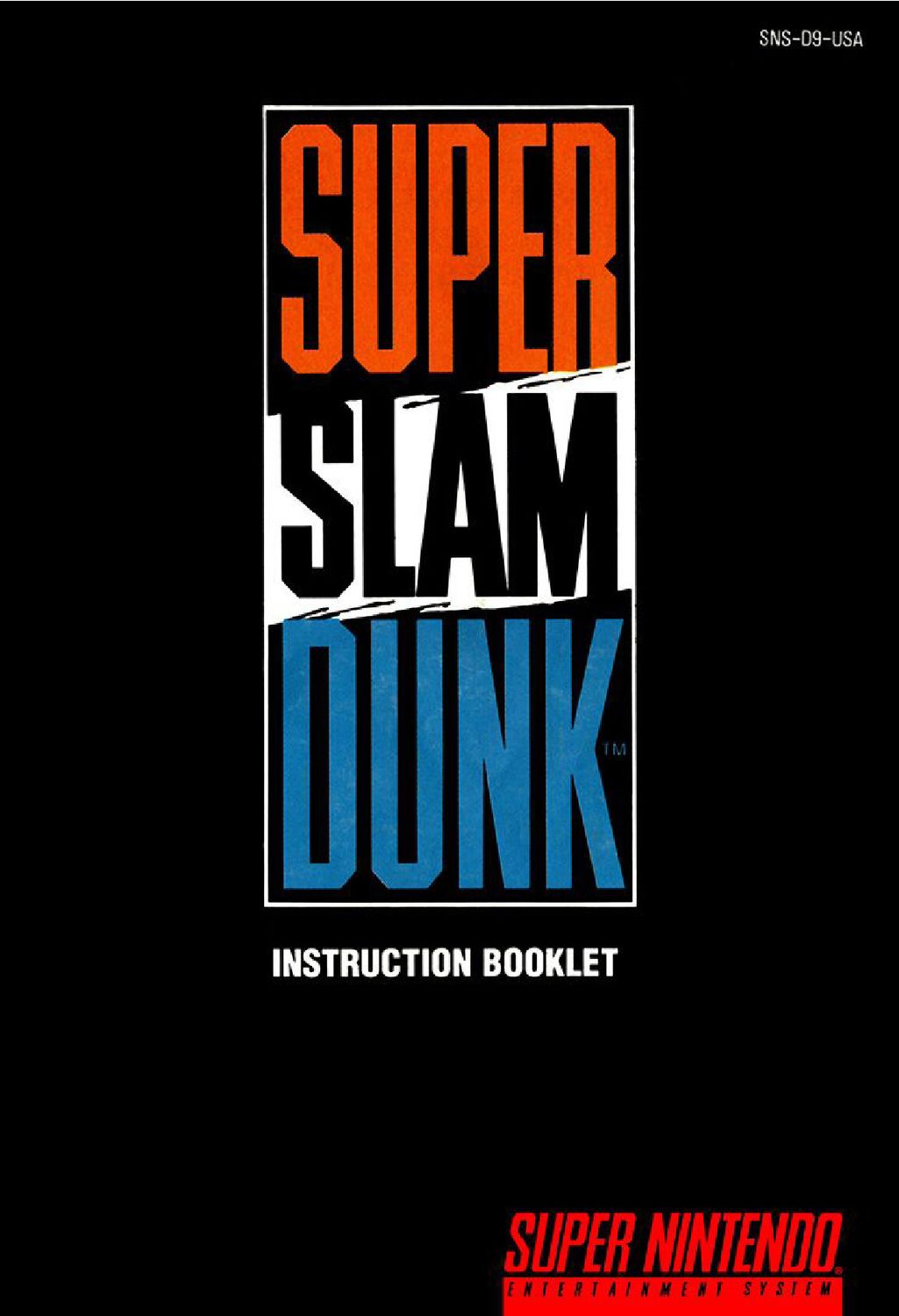 Super Slam Dunk Reproduction Manual
