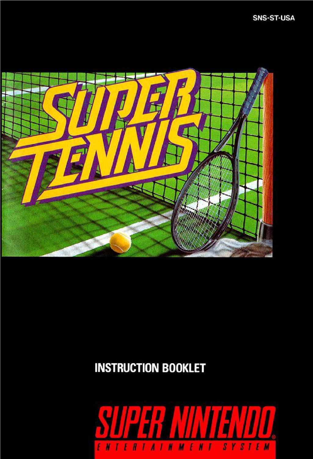 Super Tennis Reproduction Manual