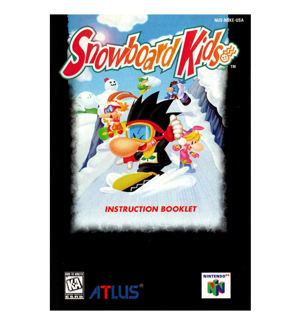 Snowboard Kids Reproduction Manual