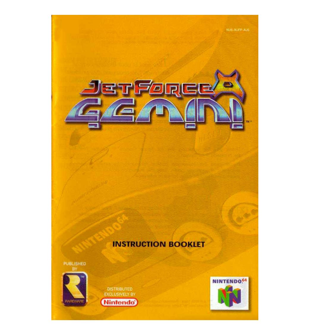Jet Force Gemini Reproduction Manual