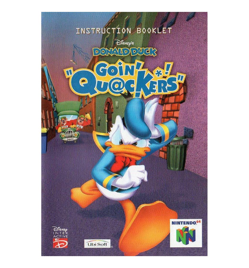 Disney&#39;s Donald Duck - Goin&#39;Quackers Reproduction Manual
