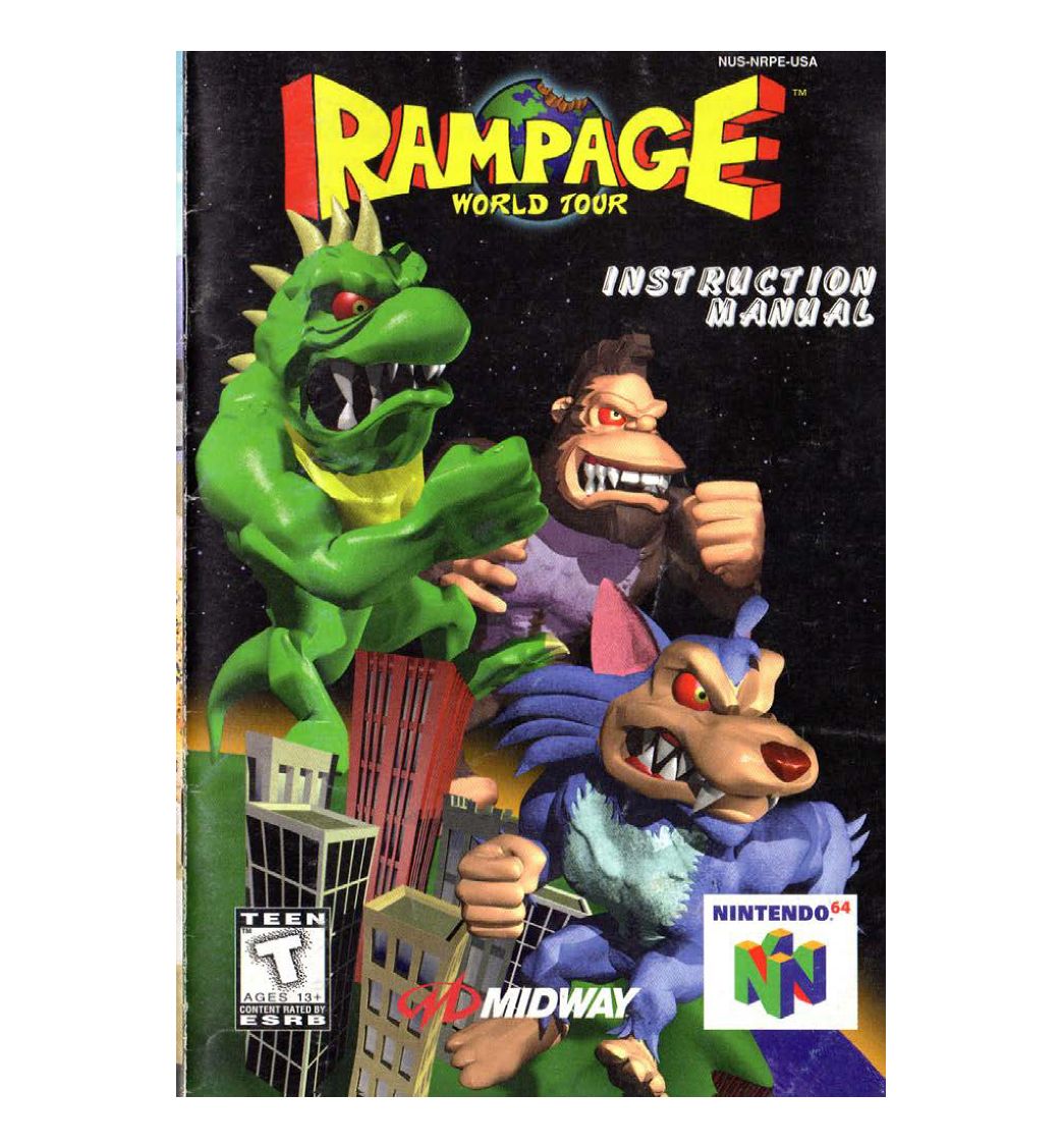 Rampage - World Tour Reproduction Manual