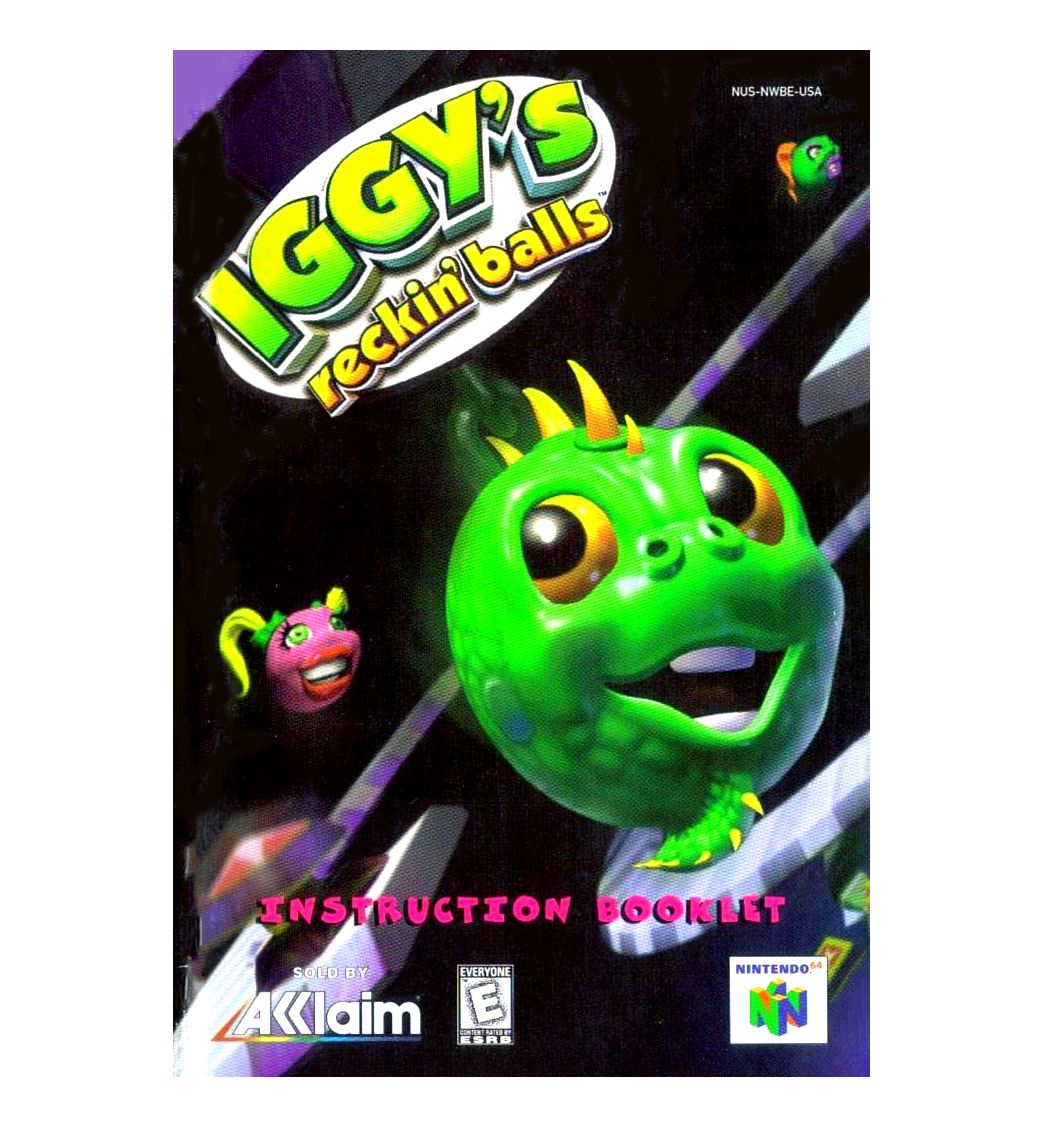 Iggy's Reckin' Balls Reproduction Manual