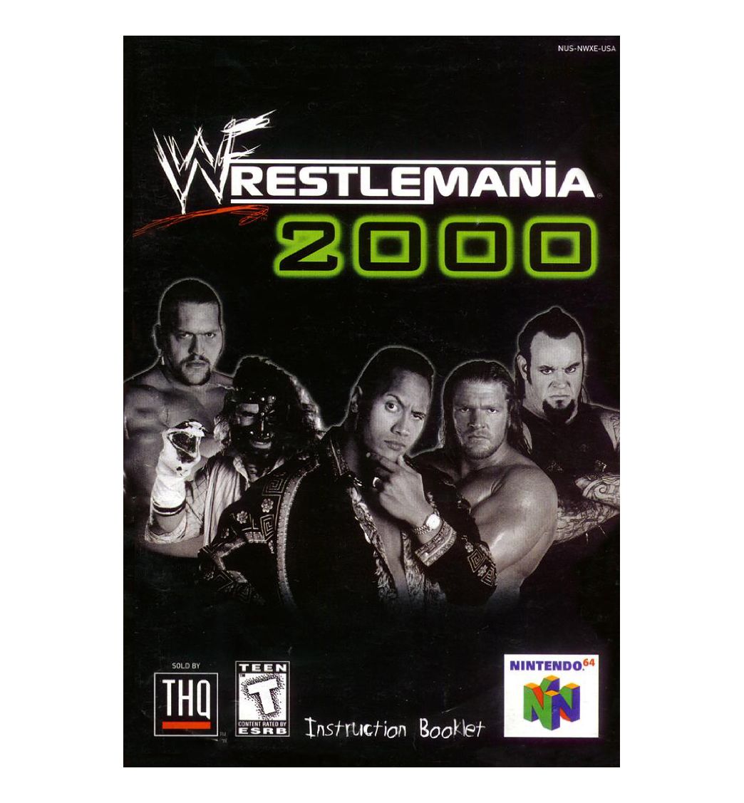 WWF Wrestlemania 2000 Reproduction Manual