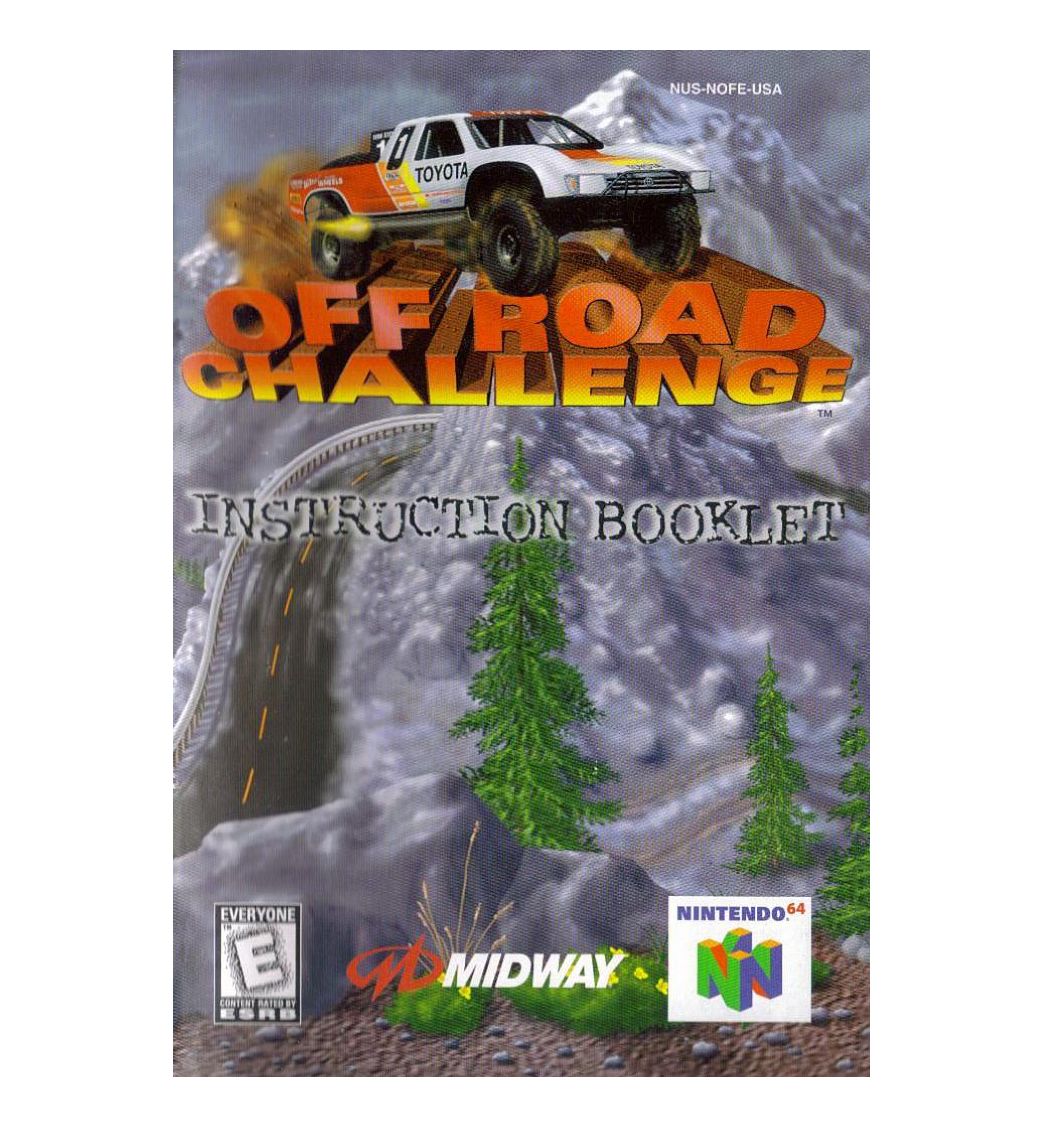 Off Road Challenge Reproduction Manual
