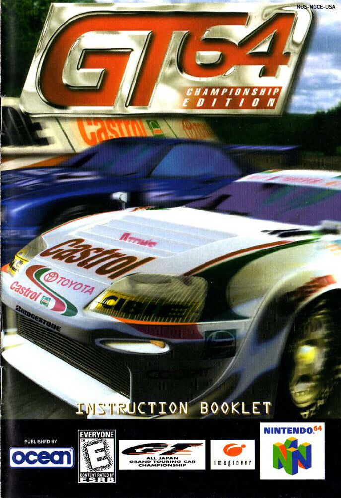 GT 64 - Championship Edition Reproduction Manual