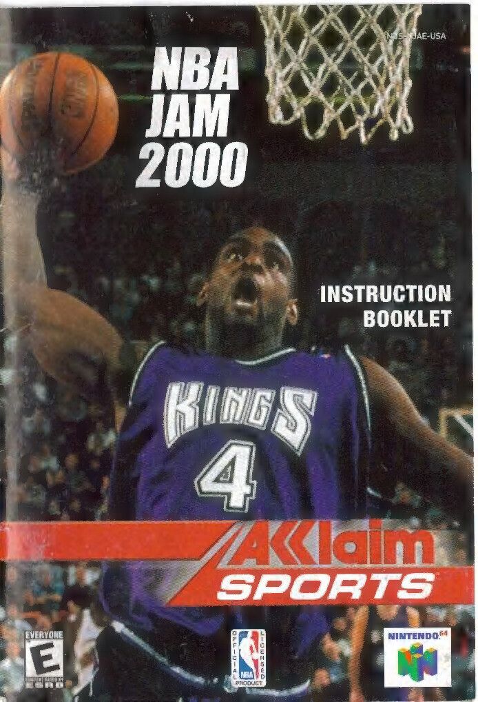 NBA Jam 2000 Reproduction Manual