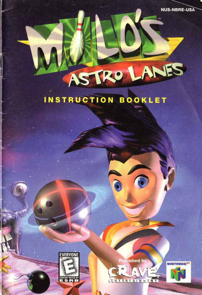 Milo's Astro Lanes Reproduction Manual