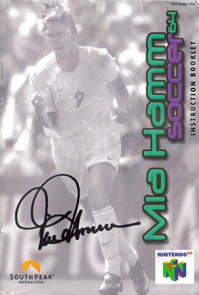 Mia Hamm Soccer 64 Reproduction Manual